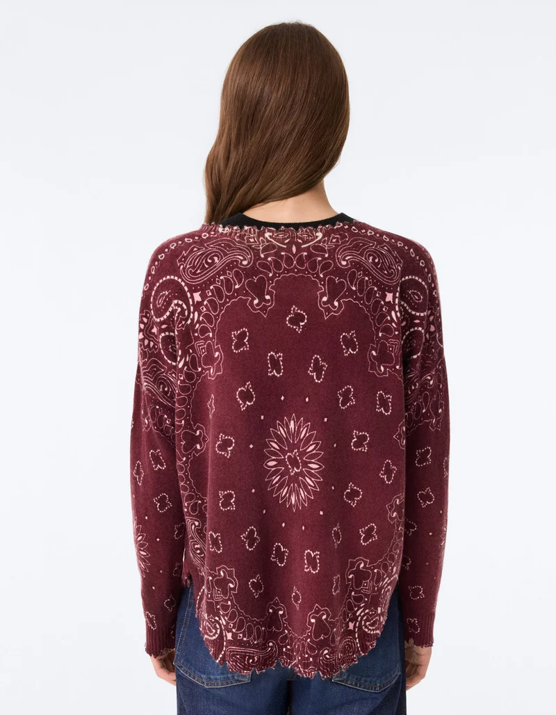 Destroyed Kaschmir-Pullover Mela Bandana