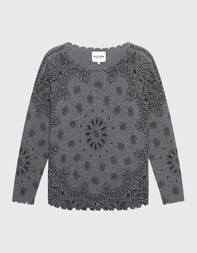 Destroyed Kaschmir-Pullover Mela Bandana