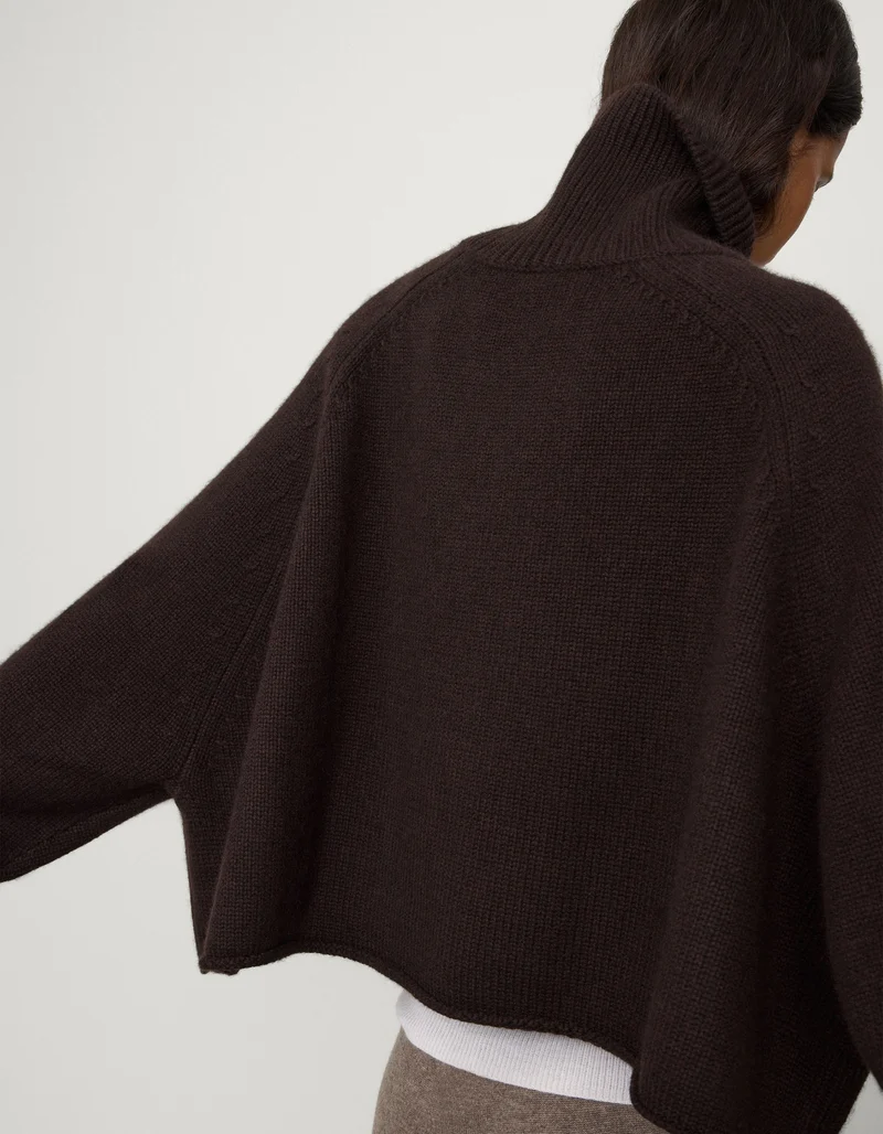 Oversize Kaschmir-Rollkragenpullover Cathie