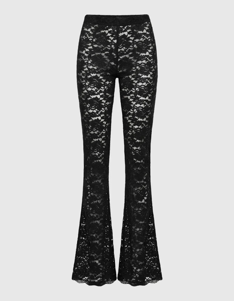 Flared-Leg Spitzen-Hose Kayla