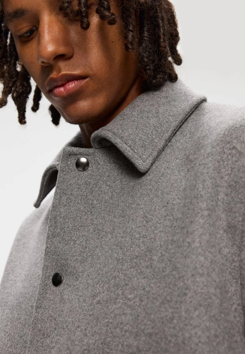 Elvine Wolljacke Narian in Grau meliert