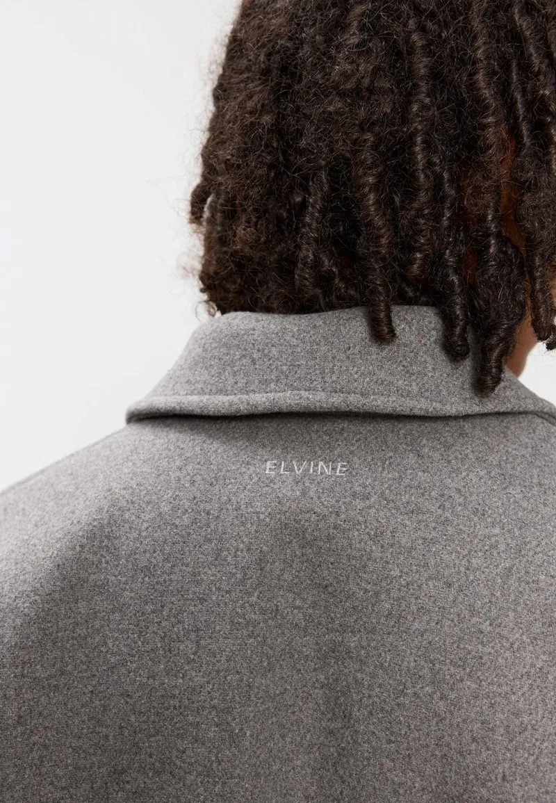 Elvine Wolljacke Narian in Grau meliert