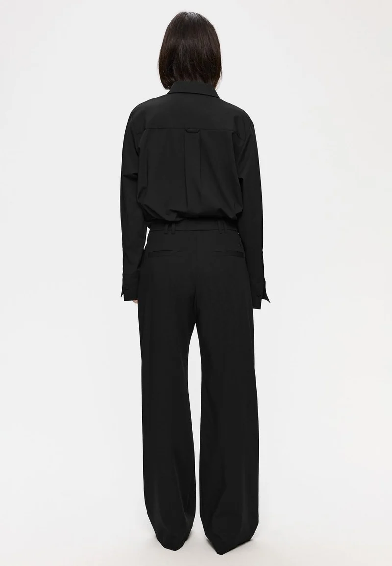 Elvine Damen Hose Dilay Herringbone in Schwarz