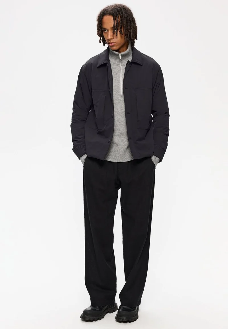 Elvine Herren Jacke Bernt Nylon Stretch in Schwarz