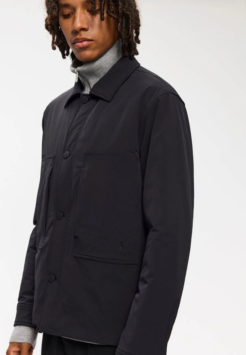 Elvine Herren Jacke Bernt Nylon Stretch in Schwarz