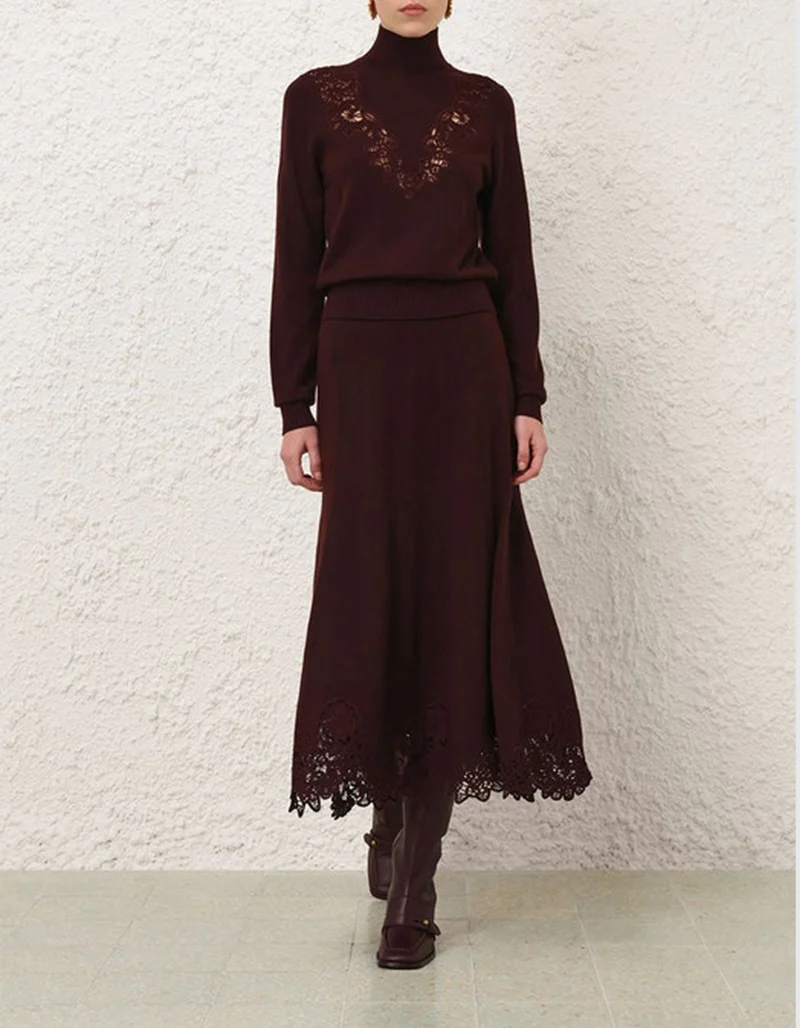 Midi-Rock Valiant Merino Lace