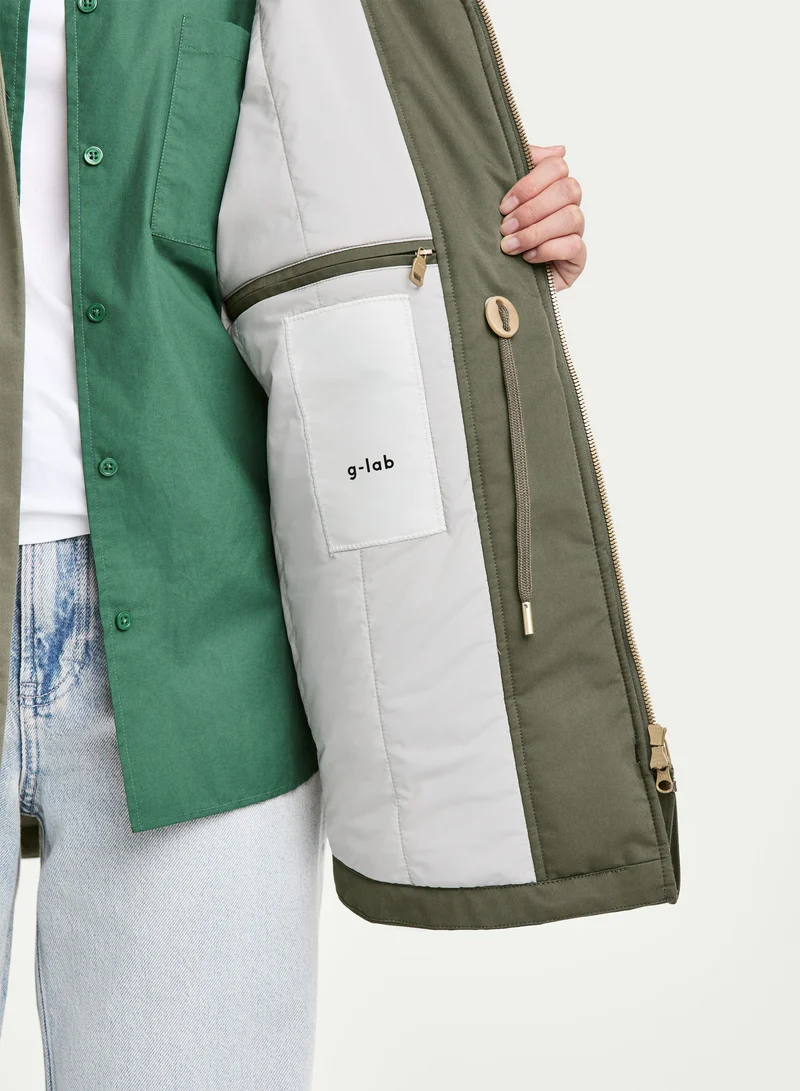 Wattierte Jacke Feli mit Kapuze