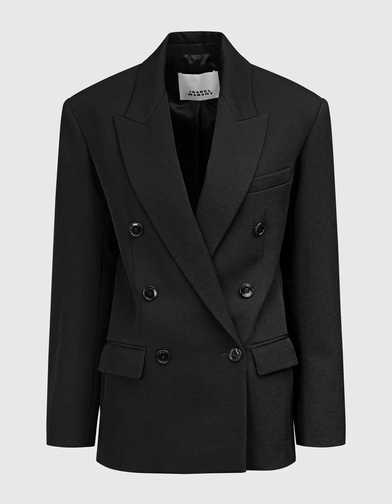 Doppelreihiger Woll-Blazer Khera
