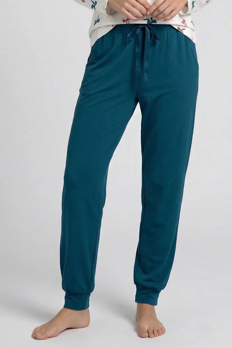 Nina von C. Jogging Pants Damen Océan – Homewear-Hose