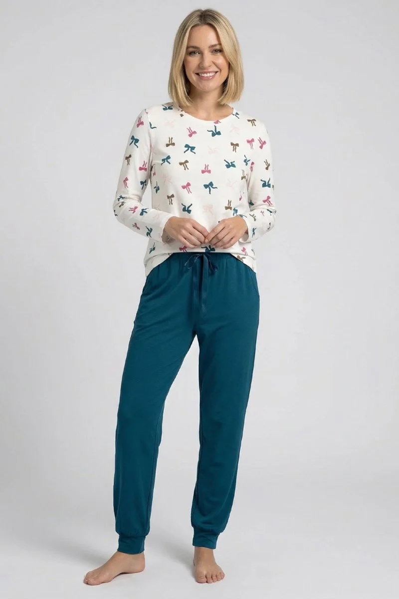 Nina von C. Jogging Pants Damen Océan – Homewear-Hose