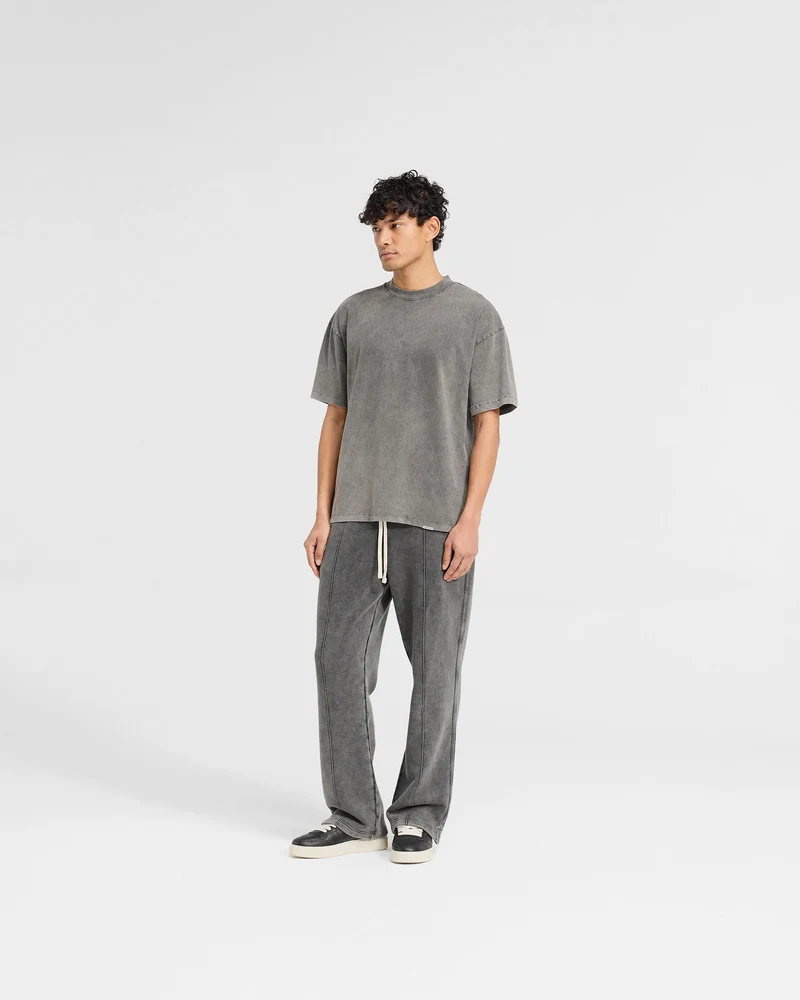 Initial Oversized T-Shirt - Vintage Grey