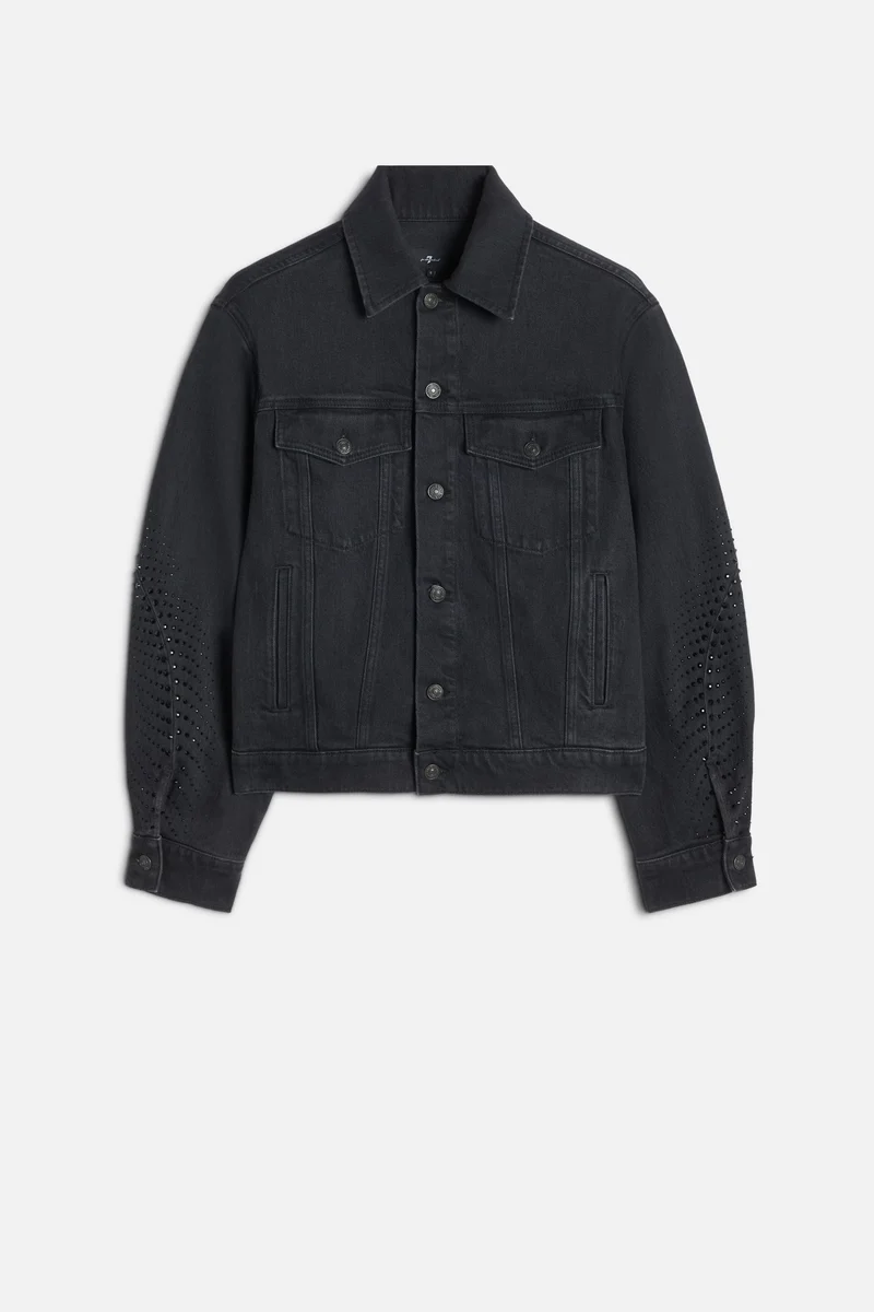 MANKIND Twisted Trucker Jacket in Thunderstorm