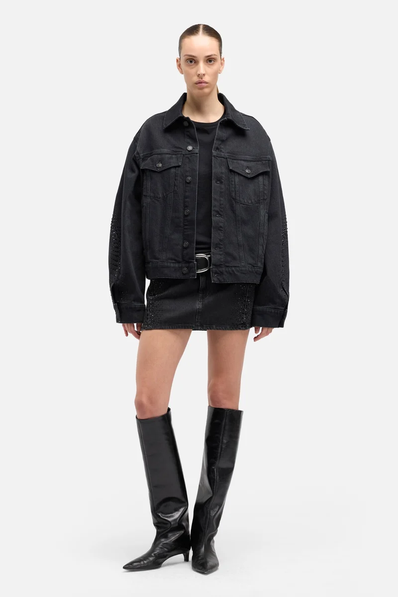 MANKIND Twisted Trucker Jacket in Thunderstorm