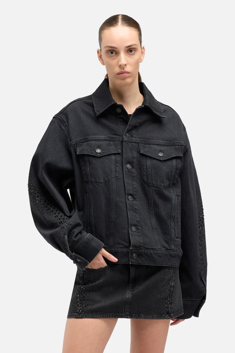 MANKIND Twisted Trucker Jacket in Thunderstorm