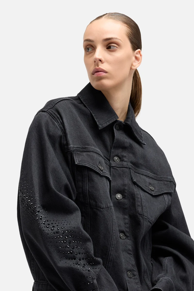 MANKIND Twisted Trucker Jacket in Thunderstorm