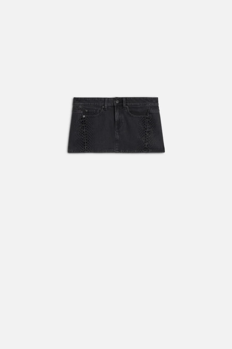 MANKIND Twisted Cherry Skirt in Thunderstorm