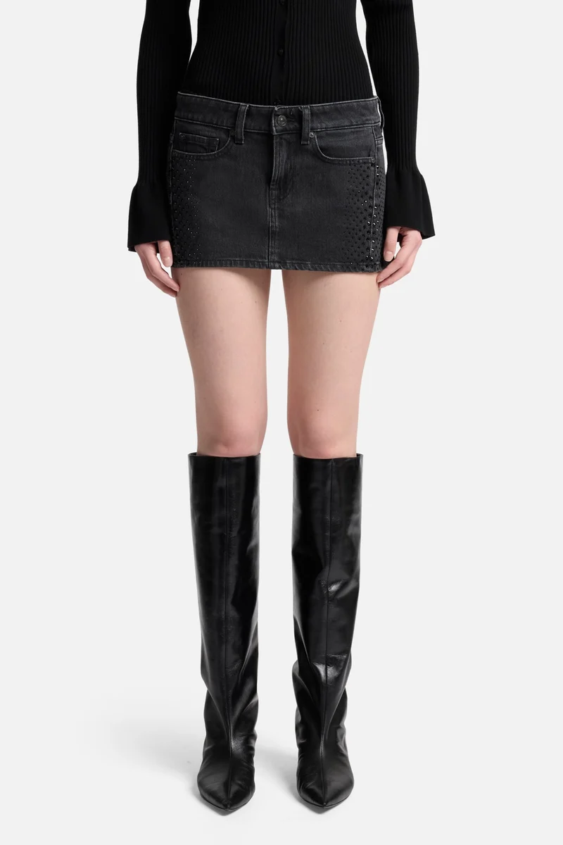 MANKIND Twisted Cherry Skirt in Thunderstorm