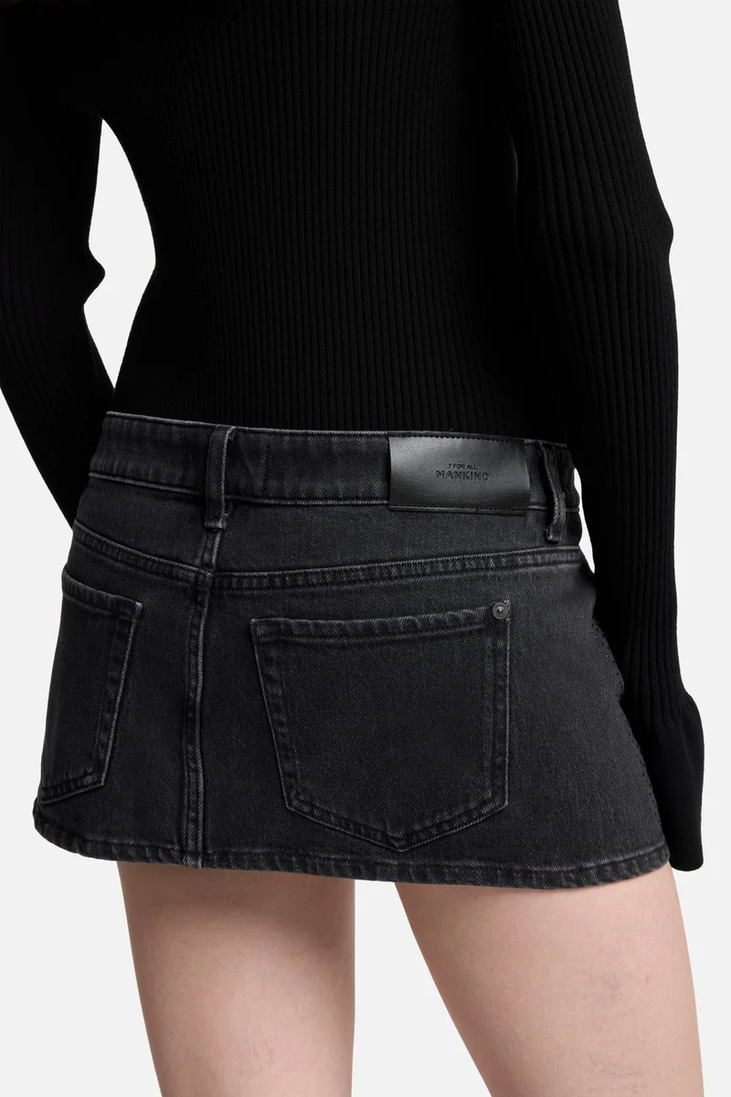 MANKIND Twisted Cherry Skirt in Thunderstorm
