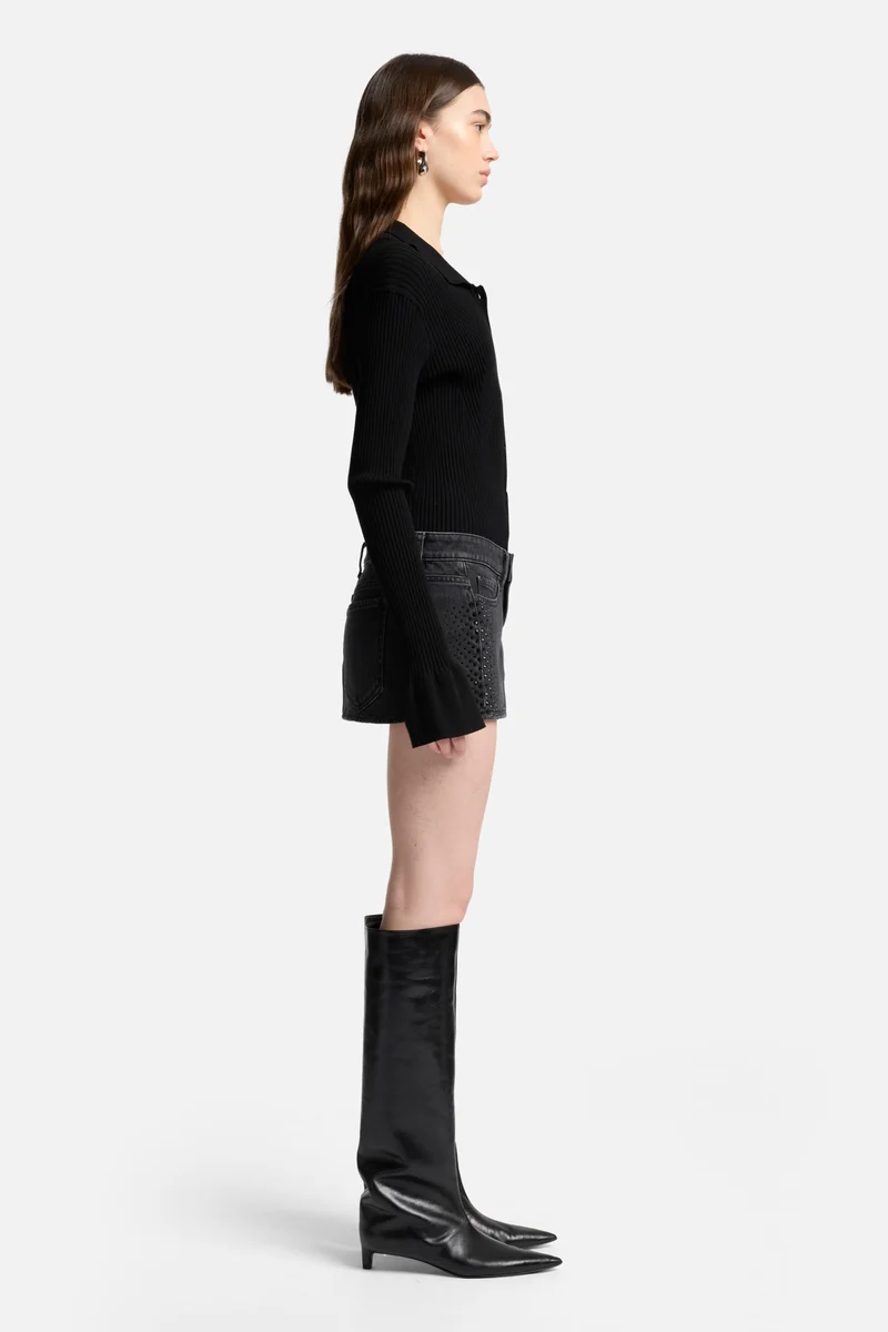 MANKIND Twisted Cherry Skirt in Thunderstorm