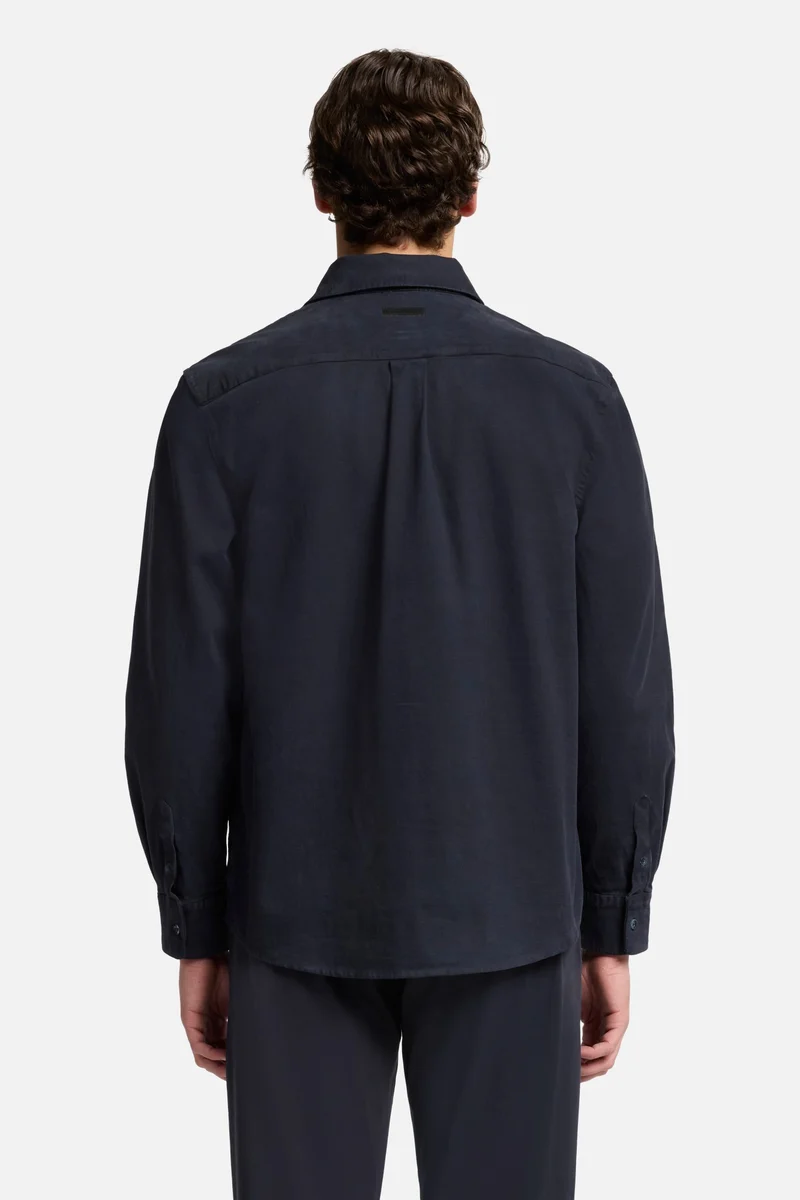 Comfort Twill Button Up Shirt In Vulcan
