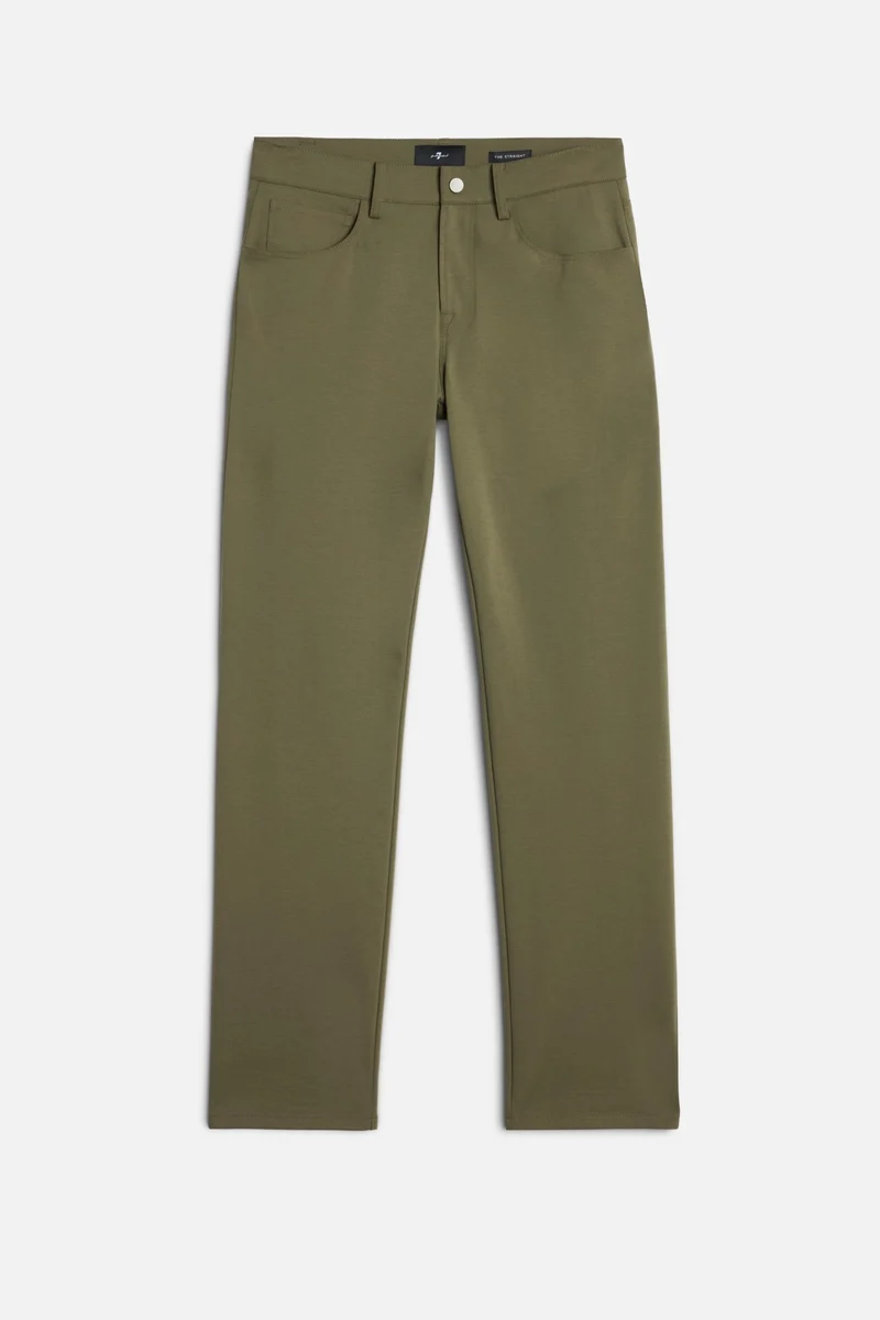 Luxe Performance Knit The Straight In Army