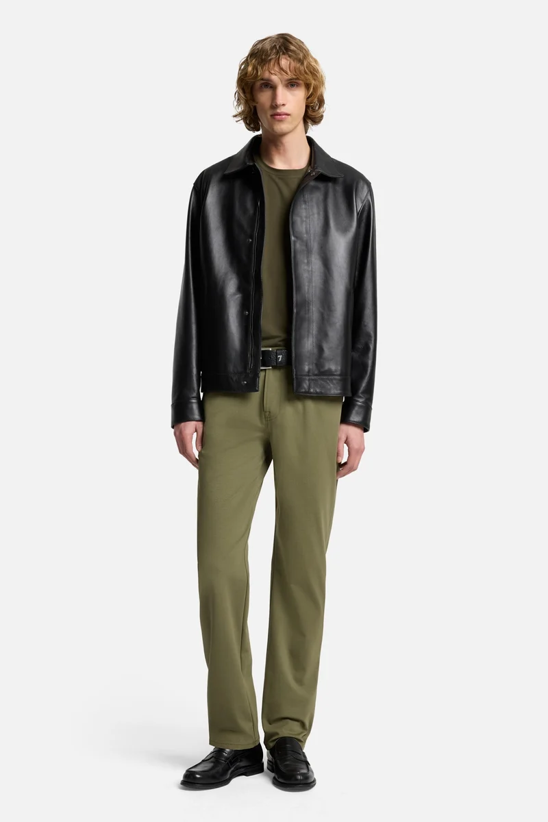 Luxe Performance Knit The Straight In Army