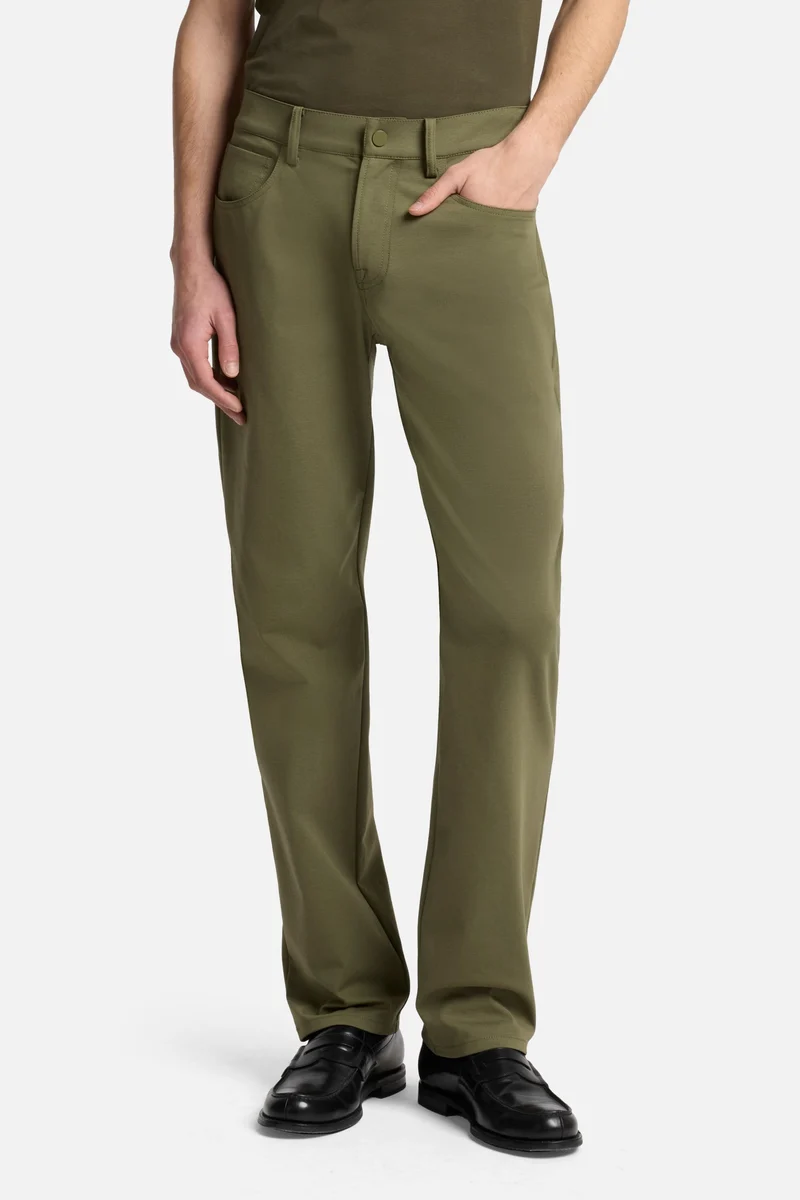 Luxe Performance Knit The Straight In Army