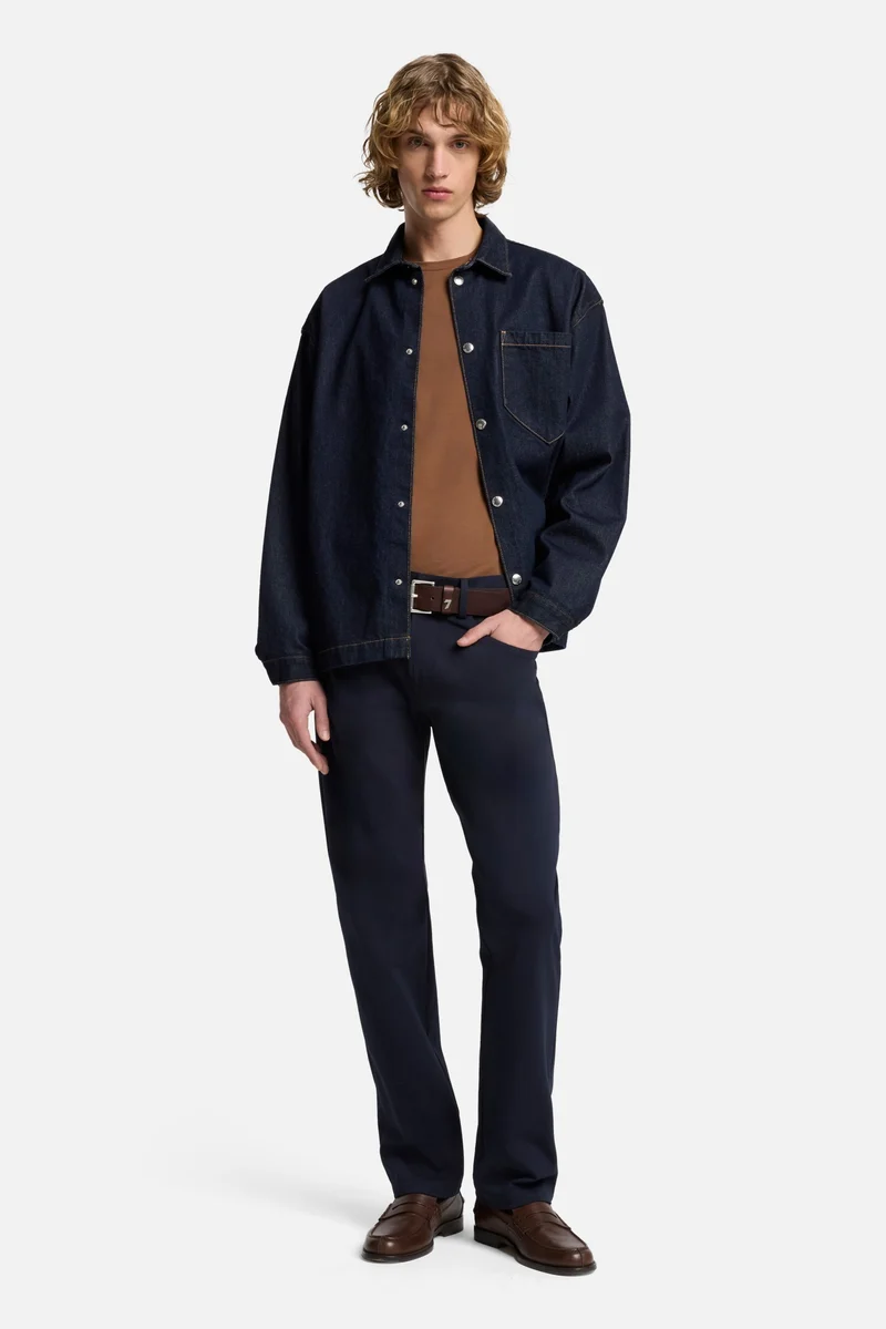 Luxe Performance Knit The Straight In Navy