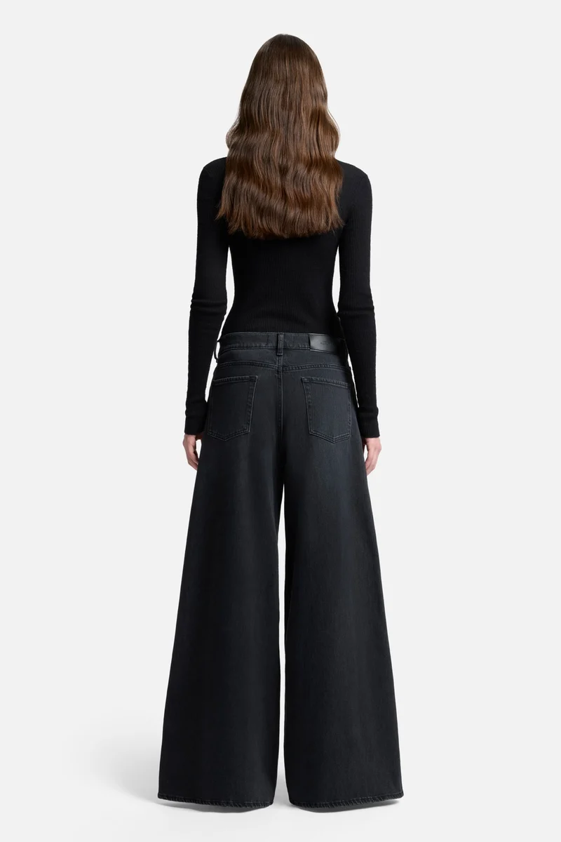MANKIND Marie Wide Leg in Thunderstorm