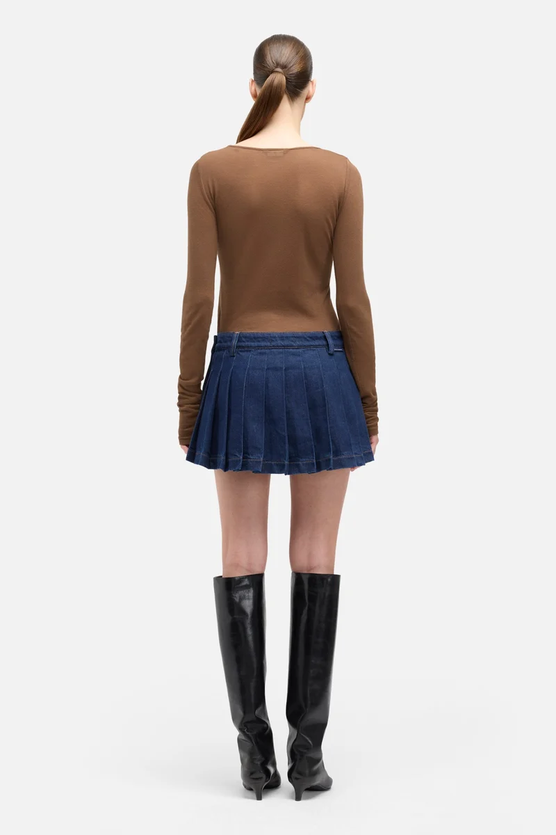 MANKIND Pleated Mini Skirt in Franklin