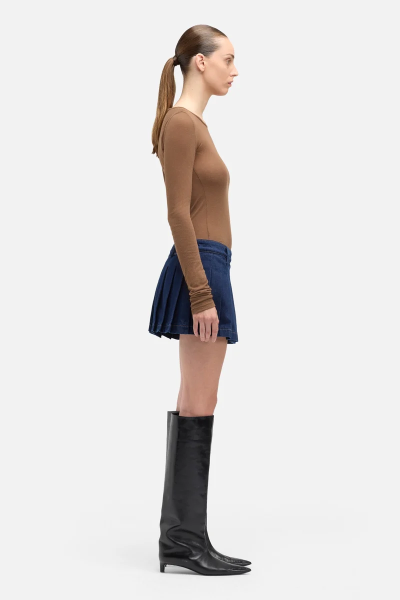 MANKIND Pleated Mini Skirt in Franklin