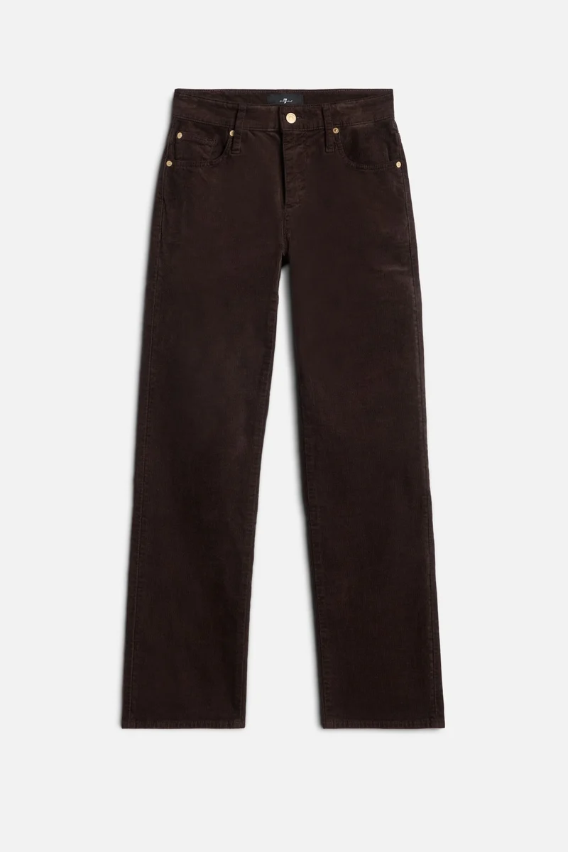 Corduroy Calie Straight in Coffee Bean