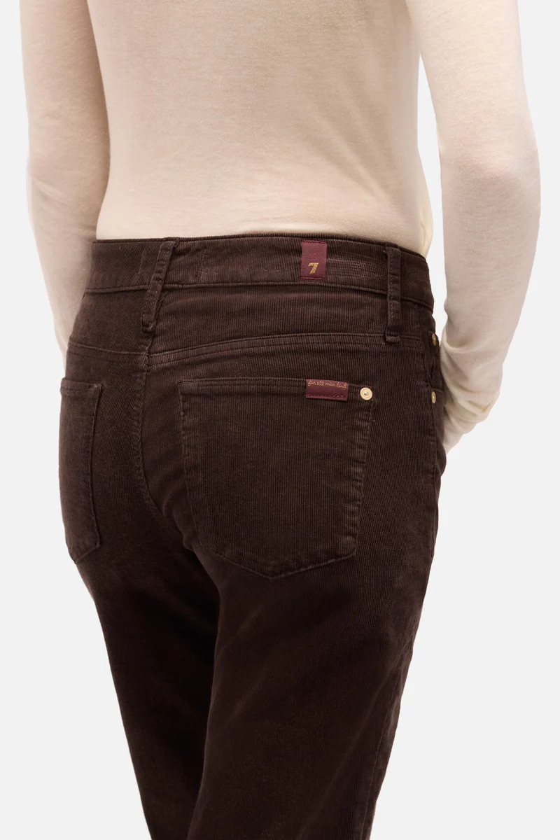 Corduroy Calie Straight in Coffee Bean