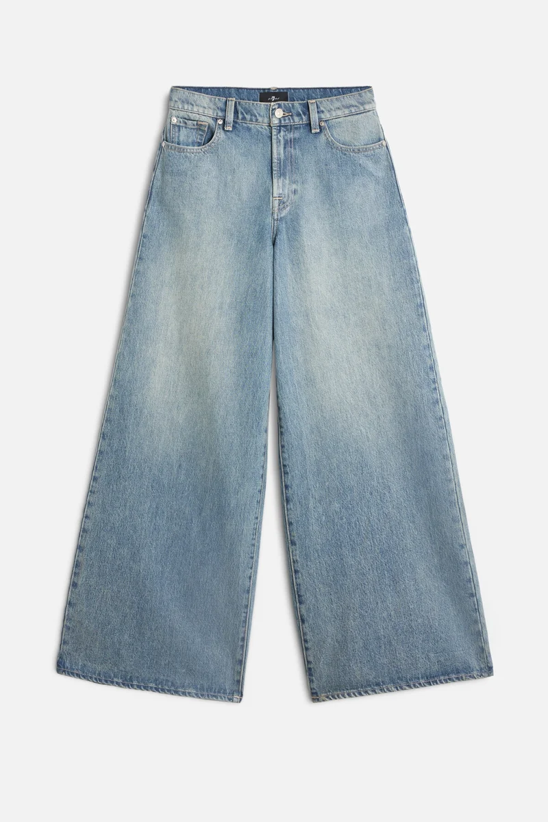 Marie Wide Leg in Coated Midland