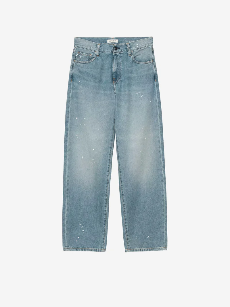 W Pantaloni 'Arin' in denim blu con trattamento distressed e vernice