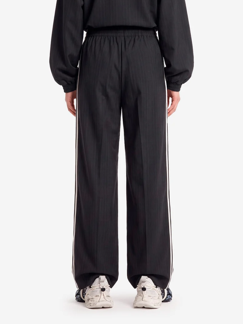 Pantaloni track a quadri loose