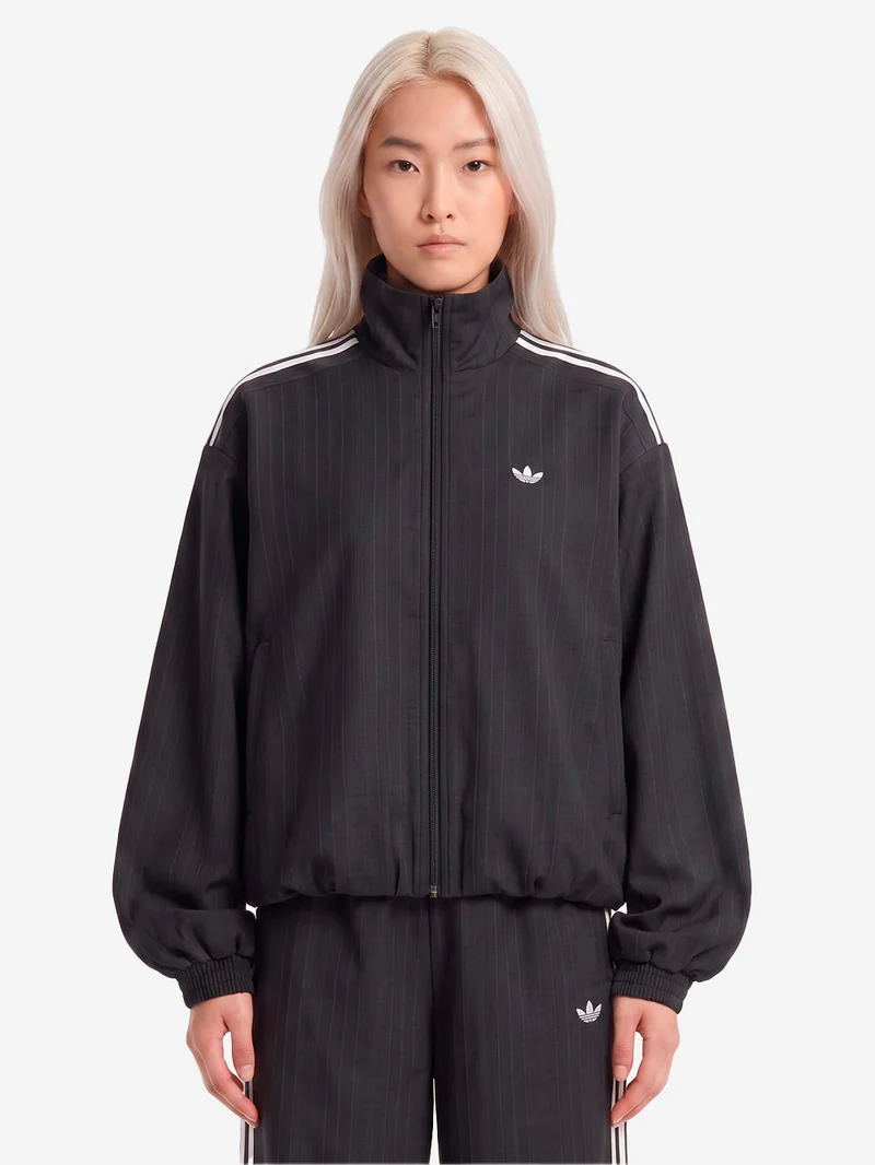 Giacca a quadri oversize Blousy con balze sull'orlo