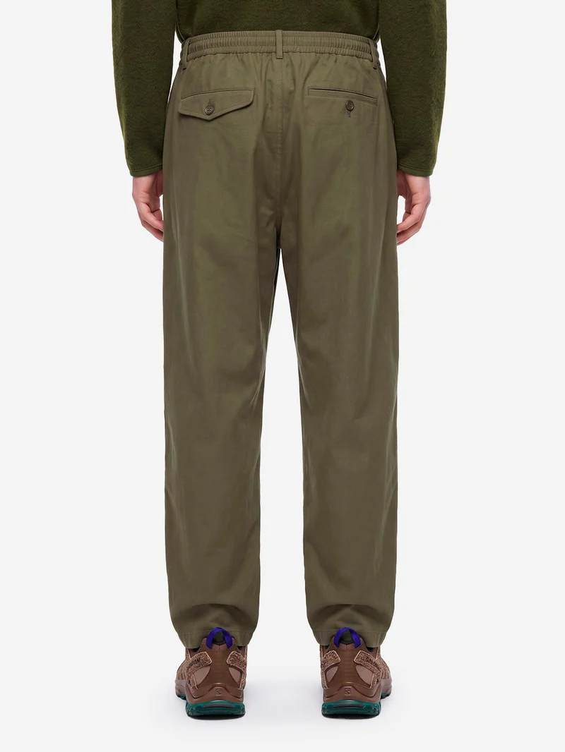 Pantaloni Brushed Moleskin Pleated Track Pant oliva