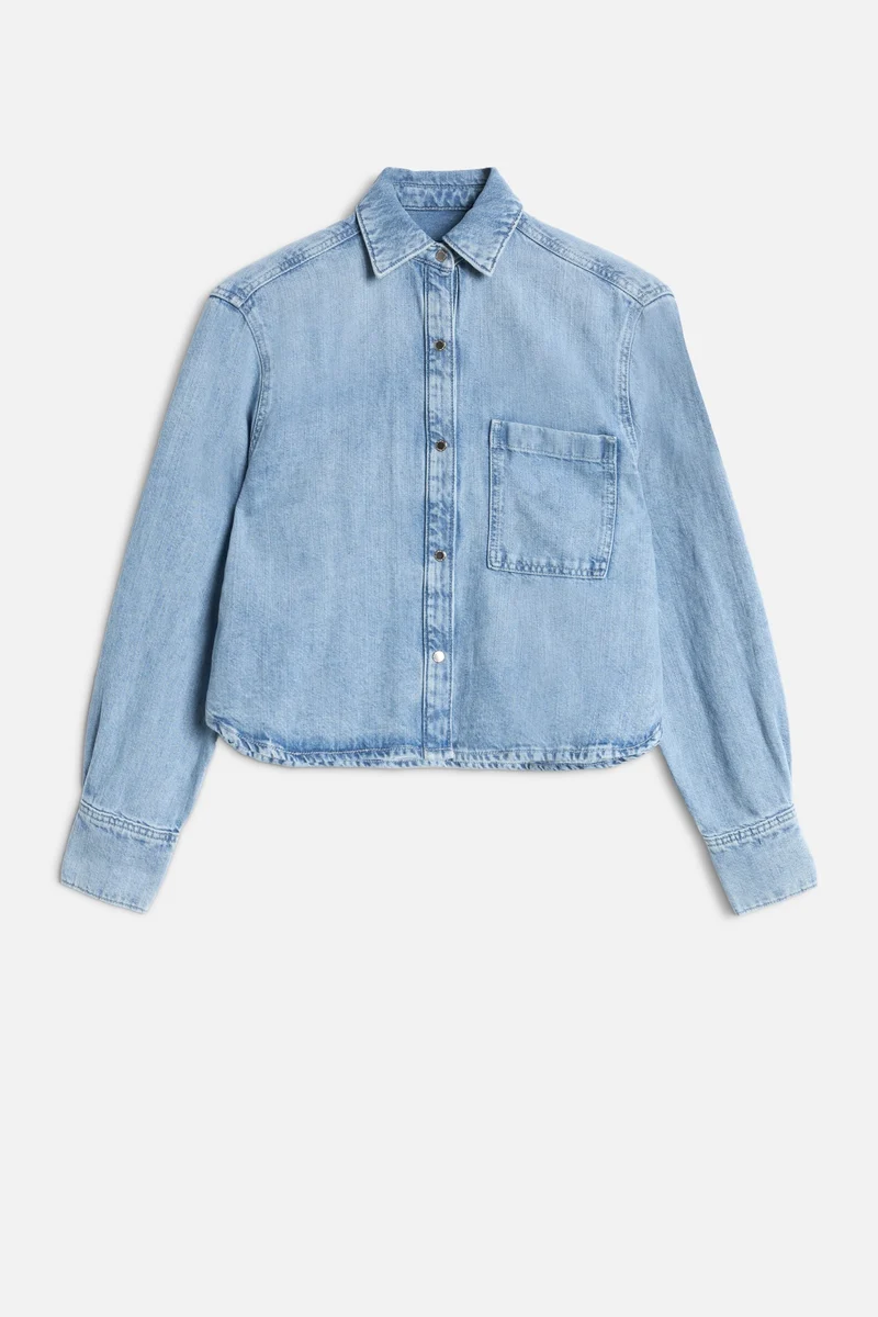 IVY SHIRT in Indigo Linen Iris
