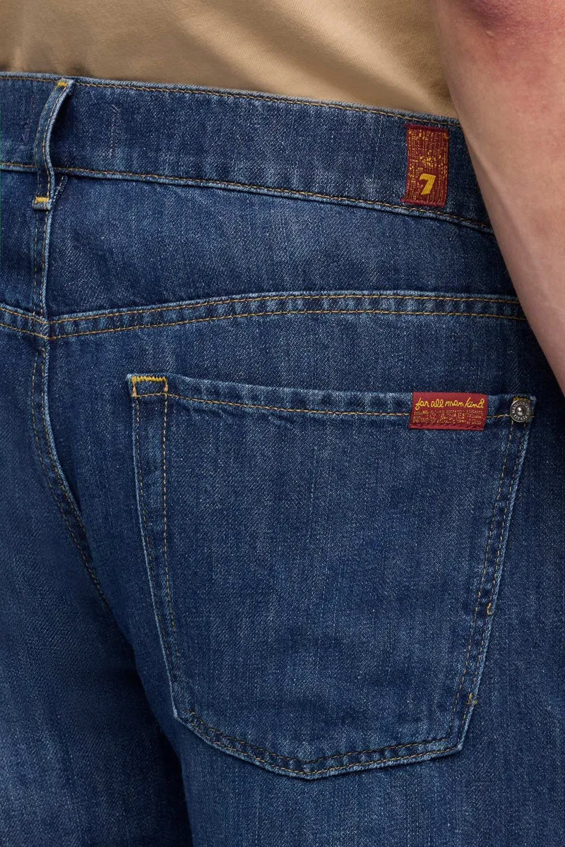 THE STRAIGHT in Indigo Linen Windchill