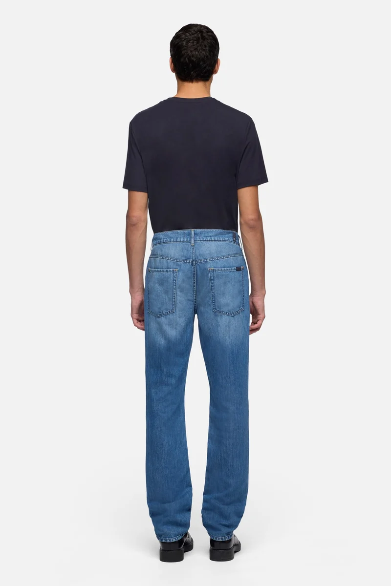 THE STRAIGHT in Indigo Linen Cloudbreak
