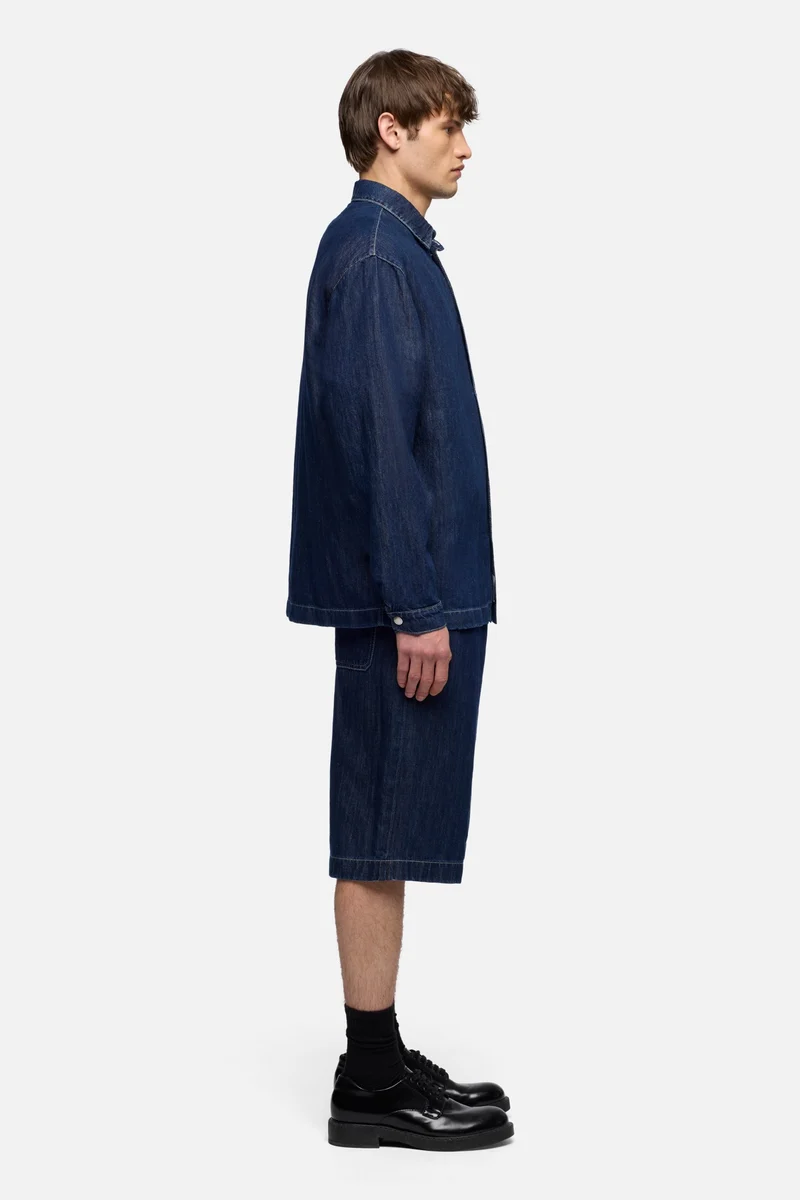 OVERSHIRT in Indigo Linen Nocturnal