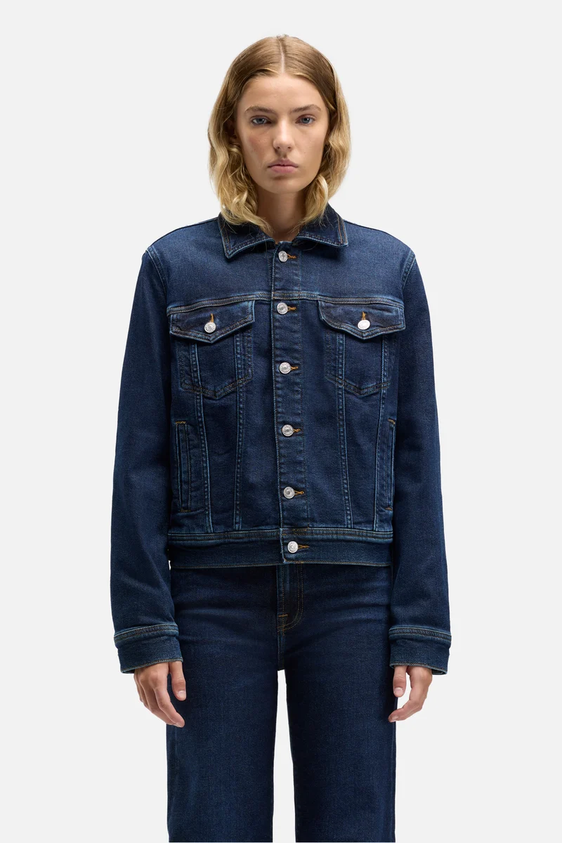 ADI TRUCKER JACKET in Luxe Vintage Bluecrest