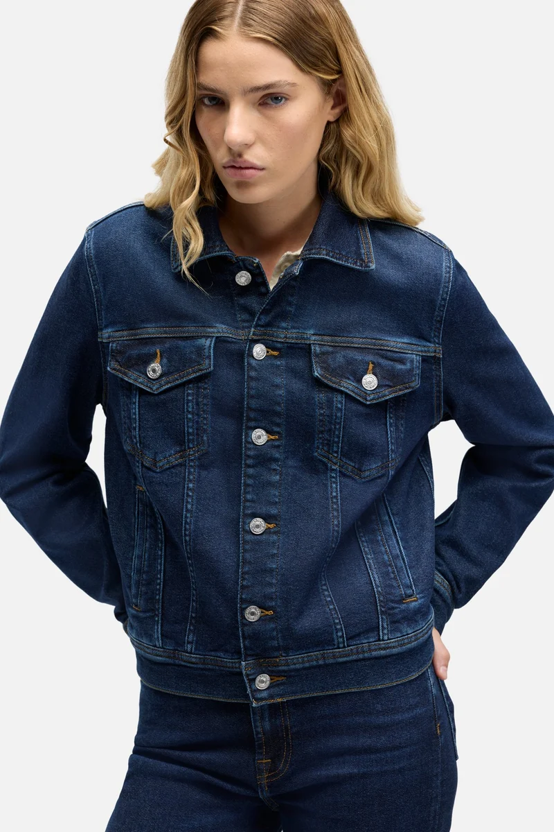 ADI TRUCKER JACKET in Luxe Vintage Bluecrest