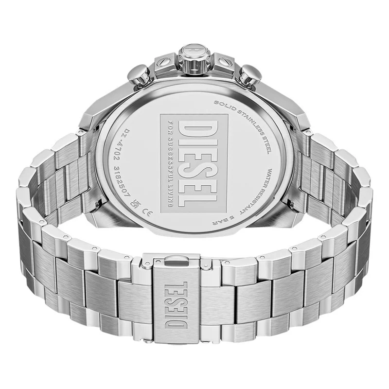 Diesel Mega Chief Slim Round Gold Dial Watch DZ4702