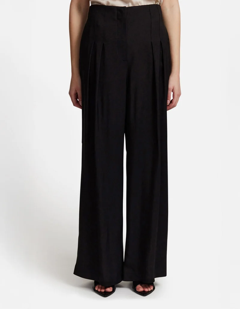 High-Waist Wide-Leg Hose Pats