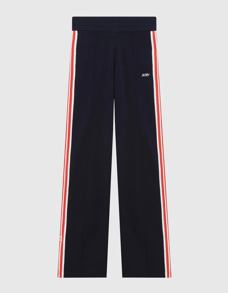 Strick-Jogginghose mit seitlichem Streifen