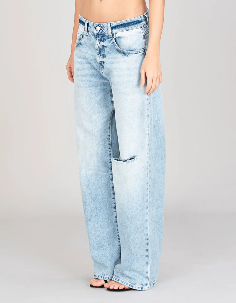 Destroyed Wide-Leg Jeans Bea
