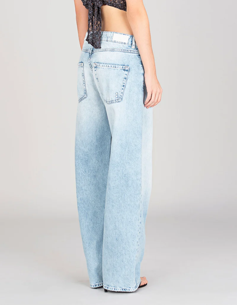 Destroyed Wide-Leg Jeans Bea