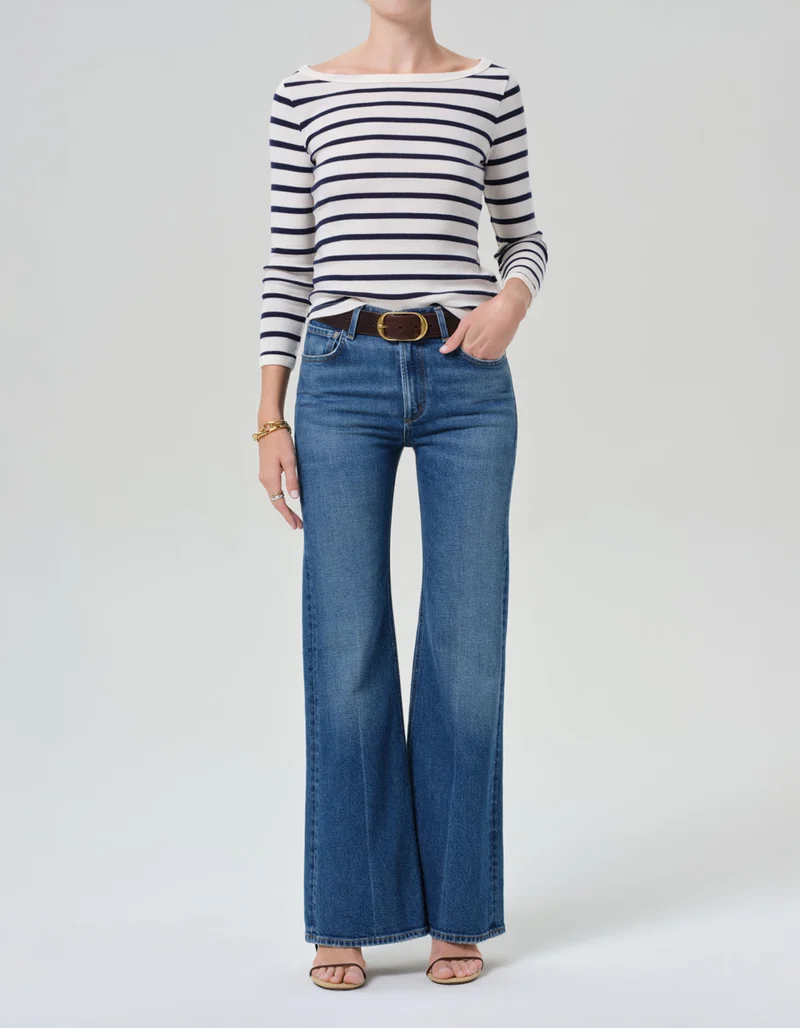 High-Rise Flare-Leg Jeans Kimberly 70s